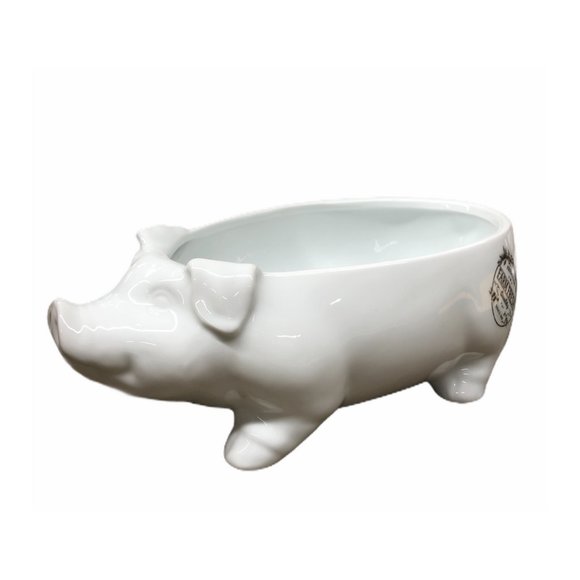 Fitz & Floyd Farmstead Home Pig Serve Bowl - Picture 1 of 8